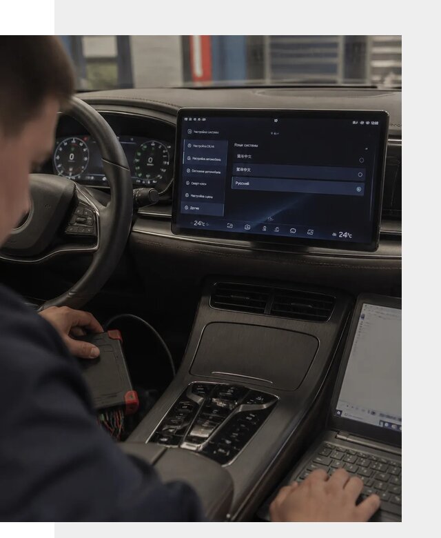 Русификация автомобиля BYD HAN для эксплуатации в Новокузнецке